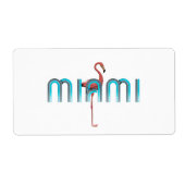 T-SHIRT Miami Etiket (Voorkant)