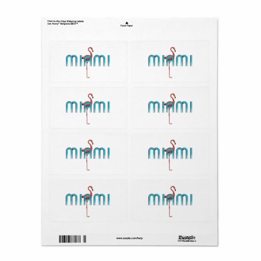 T-SHIRT Miami Etiket (Full Sheet)