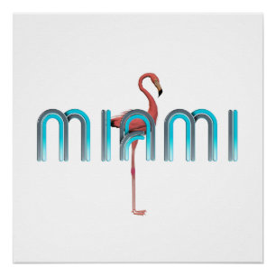 T-SHIRT Miami Poster