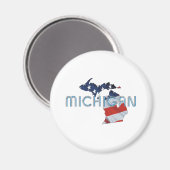 T-SHIRT Michigan Patriot Magneet (Voorkant / Achterkant)