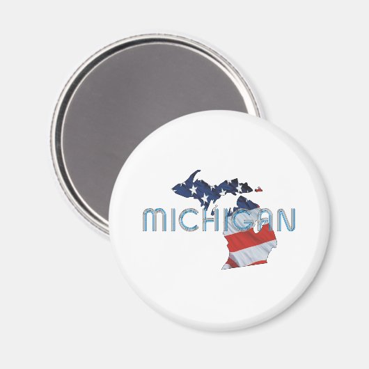 T-SHIRT Michigan Patriot Magneet (Voorkant / Achterkant)