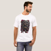 T-shirt 'Mijn hart permanent op vakantie' (Voorkant volledig)