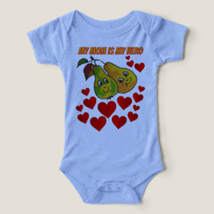 T-shirt Mijn moeder is mijn held Baby T-shirt