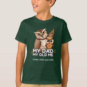 T-shirt: Mijn vader Mijn oude ik (groen) T-shirt