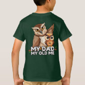 T-shirt: Mijn vader Mijn oude ik (groen) T-shirt (Achterkant)