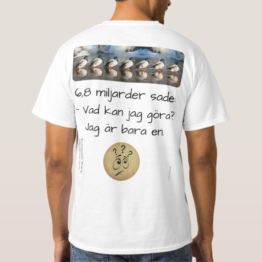 T-shirt — Miljarder (Achterkant)