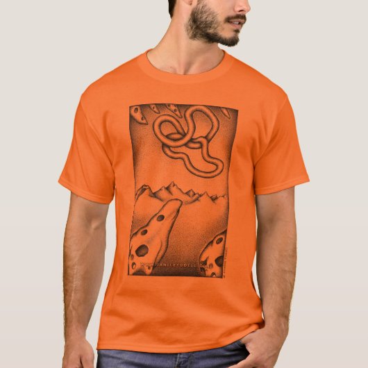 T-Shirt - Millennium - Oranje - Janice Yudell (Voorkant)