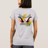 T-shirt: Mind Your Own (grijs) T-shirt (Achterkant)