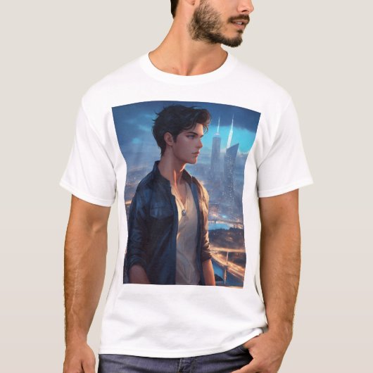 T-shirt "Modern Man, tijdloze stijl" (Voorkant)