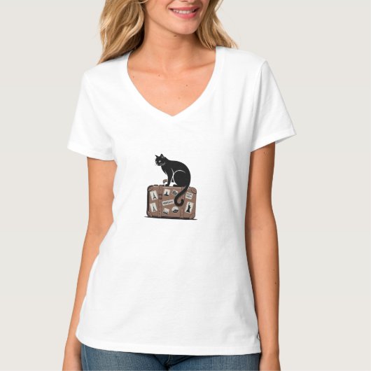 T-Shirt Modern Wereldreizigersontwerp (Voorkant)