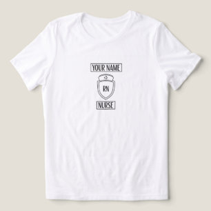 T-shirt Moderne aanpasbare verpleegster
