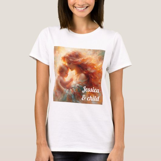 T-shirt moeder en kind (Voorkant)