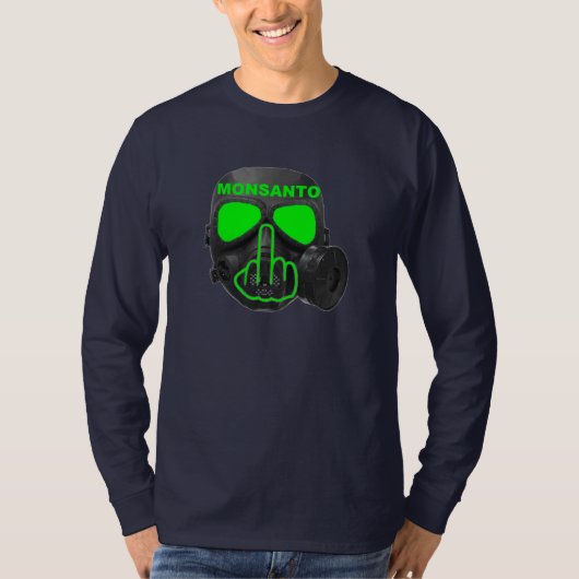 T-Shirt Monsanto Gas Mask Flip (Voorkant)