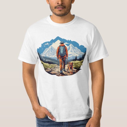 T-shirt Montagne: Ga naar boven! (Voorkant)