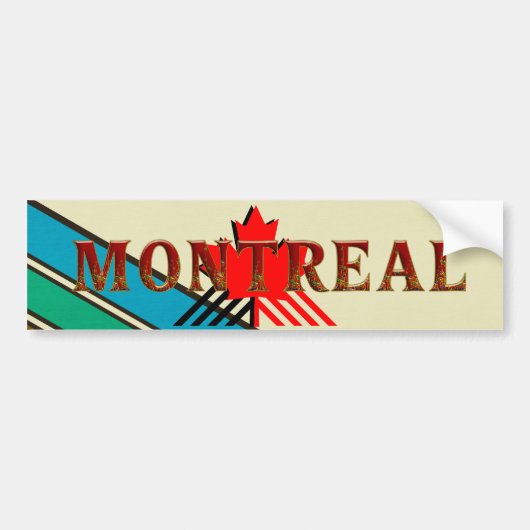T-SHIRT Montreal Bumpersticker (Voorkant)