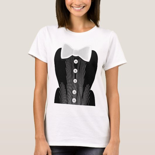 T-shirt Mooie formele strikdas (Voorkant)