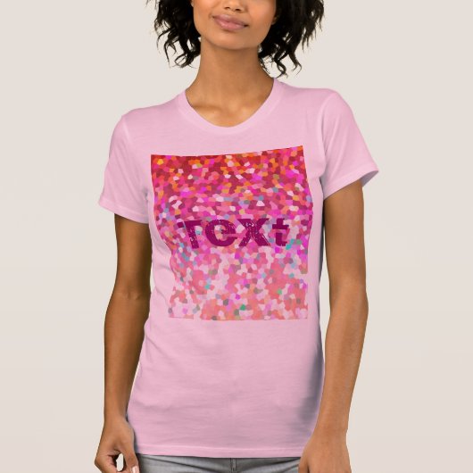 T-Shirt Mosaic Sparkley Texture (Voorkant)
