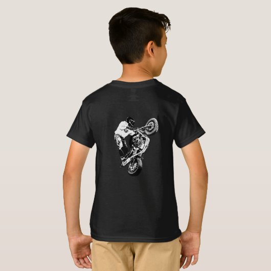 T-shirt motorfiets (Achterkant volledig)