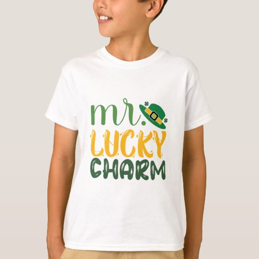 T-shirt 'Mr. Lucky Charm St. Patrick's Day' (Voorkant)