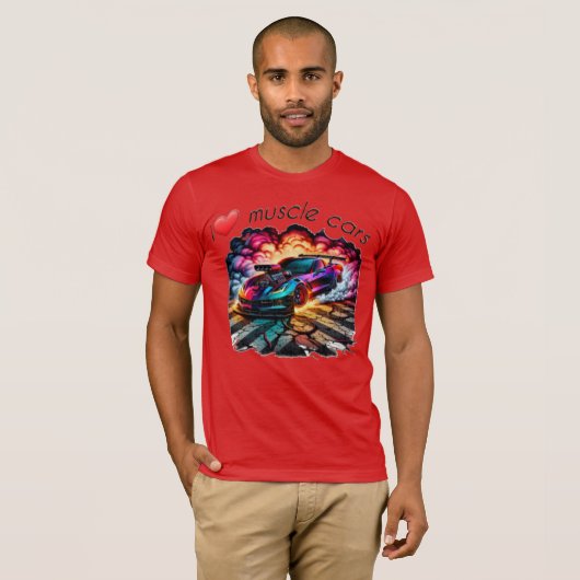 T-Shirt Muscle Car  (Voorkant volledig)