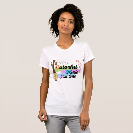 T-shirt muziek 1 (Voorkant volledig)