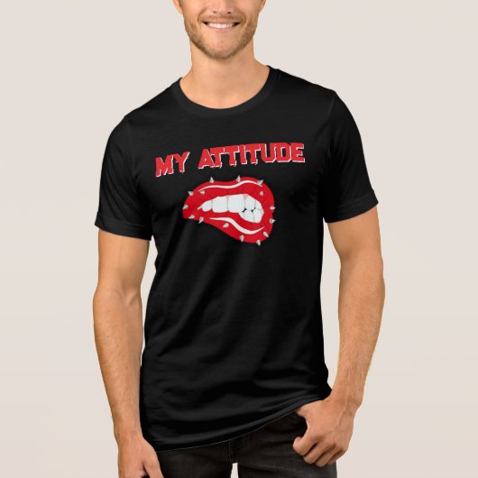 T-Shirt My attitude (Voorkant)