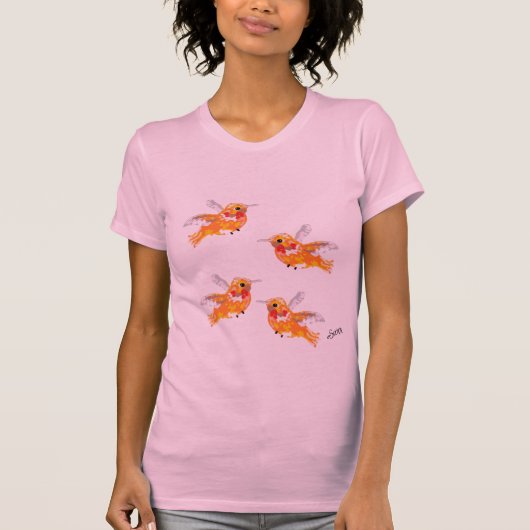 T-shirt : N Amerika Humming Bird's (Voorkant)