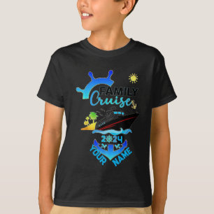 T-shirt naam Gepersonaliseerde Cruise Schip Famili