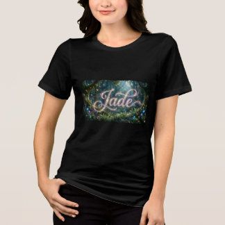 T-shirt naam Jade cosmic flowers