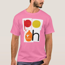 T-SHIRT 👕 NAAM VAN POO DISIGN MET HONINGPOT 🍯