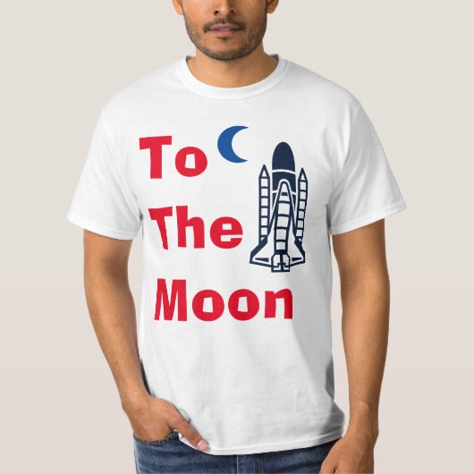 T-shirt 'Naar de Maan' (Voorkant)