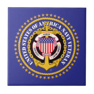 T-shirt Navy Veteraan 2 Keramische tegel Tegeltje
