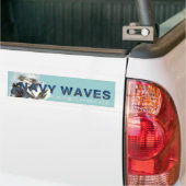 T-SHIRT Navy Waves Bumpersticker (Op Truck)
