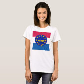T-Shirt Nederland Vlag EU Nexit (Voorkant volledig)
