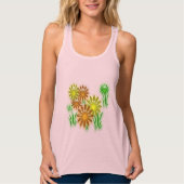 T-shirt - Neon Flowers for Summer (Voorkant)