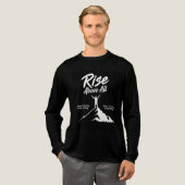 T_Shirt Never Settele , Stay Strong  Tri-Blend Shirt (Voorkant)