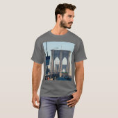 T-shirt New York The Brooklyn Bridge (Voorkant volledig)