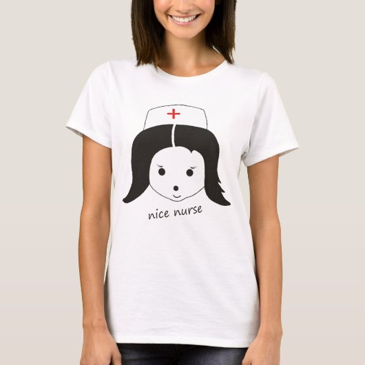 T-Shirt "nice nurse" (Voorkant)