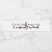 T-SHIRT niet gemakkelijk Bleek te zijn Waterfles Etiket (Enkel label)