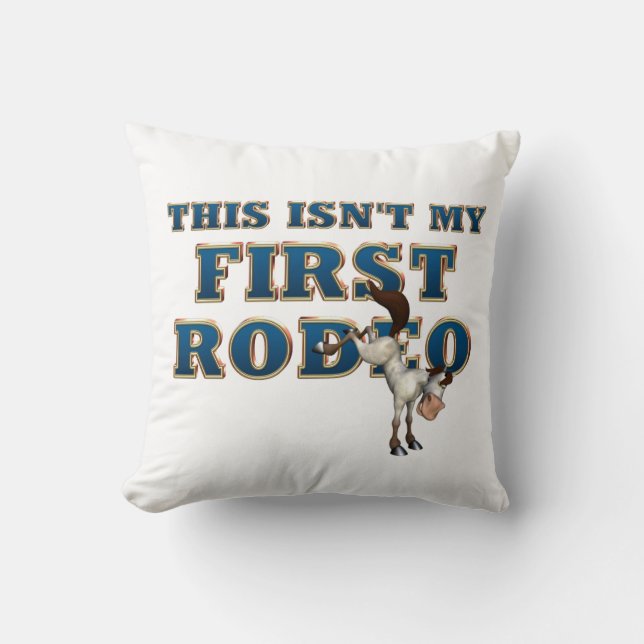 T-SHIRT niet mijn eerste rodeo Kussen (Voorkant)