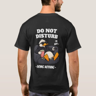 T-shirt 'Niet Storen - Niets Doen' Eend