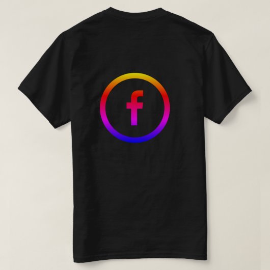 T-shirt nieuw Facebook logo (Design achterkant)