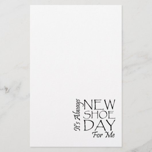 T-SHIRT - Nieuwe Schoendag Briefpapier (Voorkant)