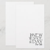 T-SHIRT - Nieuwe Schoendag Briefpapier (Voorkant / Achterkant)