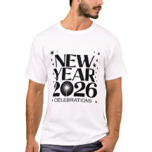T-shirt Nieuwjaar 2026-vieringen