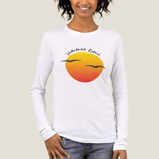 T-shirt nieuwste ontwerp zomertijd (Voorkant volledig)