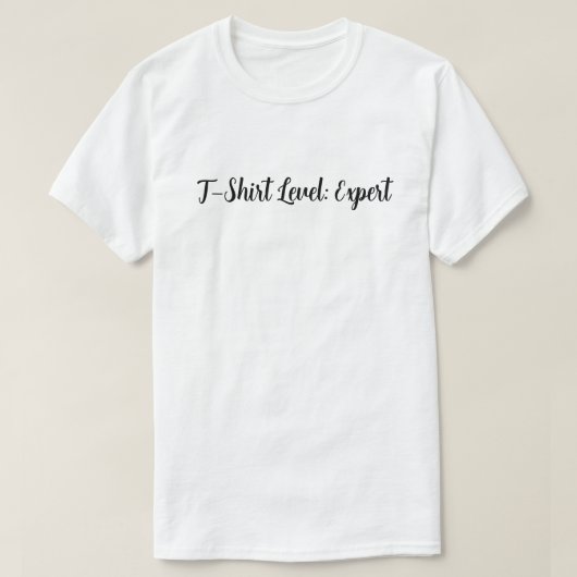 T-shirt niveau: Expert - Funny Gamer Quote T-shirt (Design voorkant)