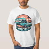 T-shirt nomadische hippie (Voorkant)