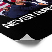 T-shirt nooit afgeven poster (Hoek)