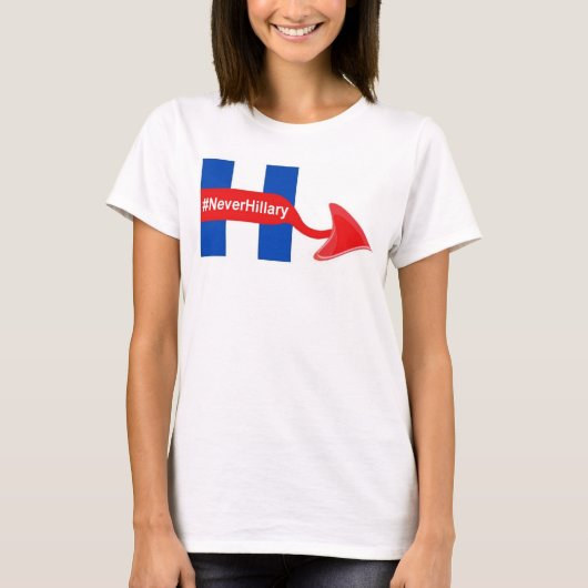 T-Shirt Nooit Hillary (Voorkant)
